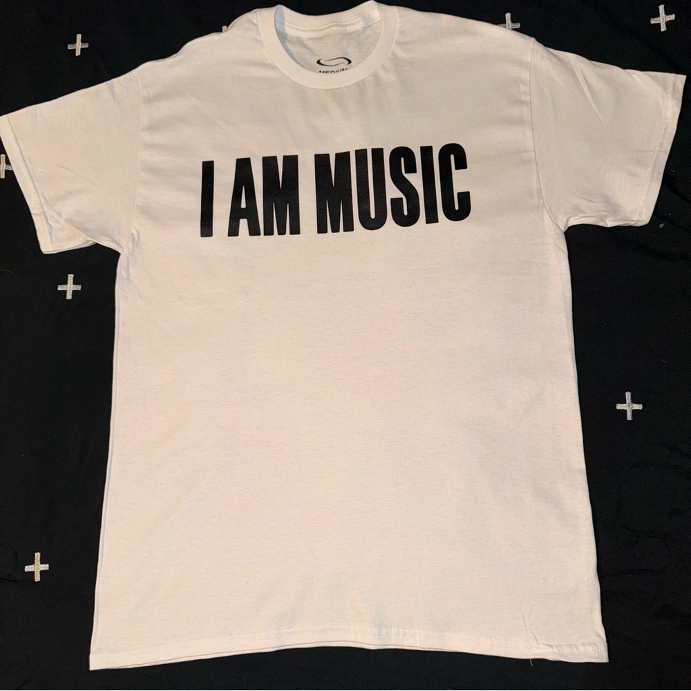 Men’s size large Playboi Carti I am music t shirt white logo tee opium YVL merch
